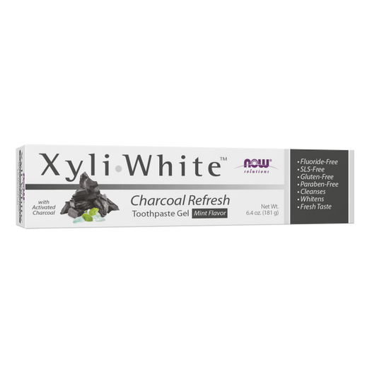 NOW XYLIWHITE™ CHARCOAL REFRESH TOOTHPASTE GEL