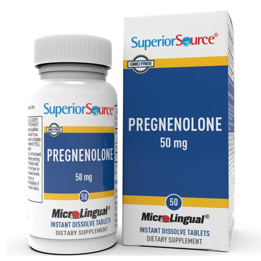 SUPERIOR SOURCE PREGNENOLONE 50MG 50CT