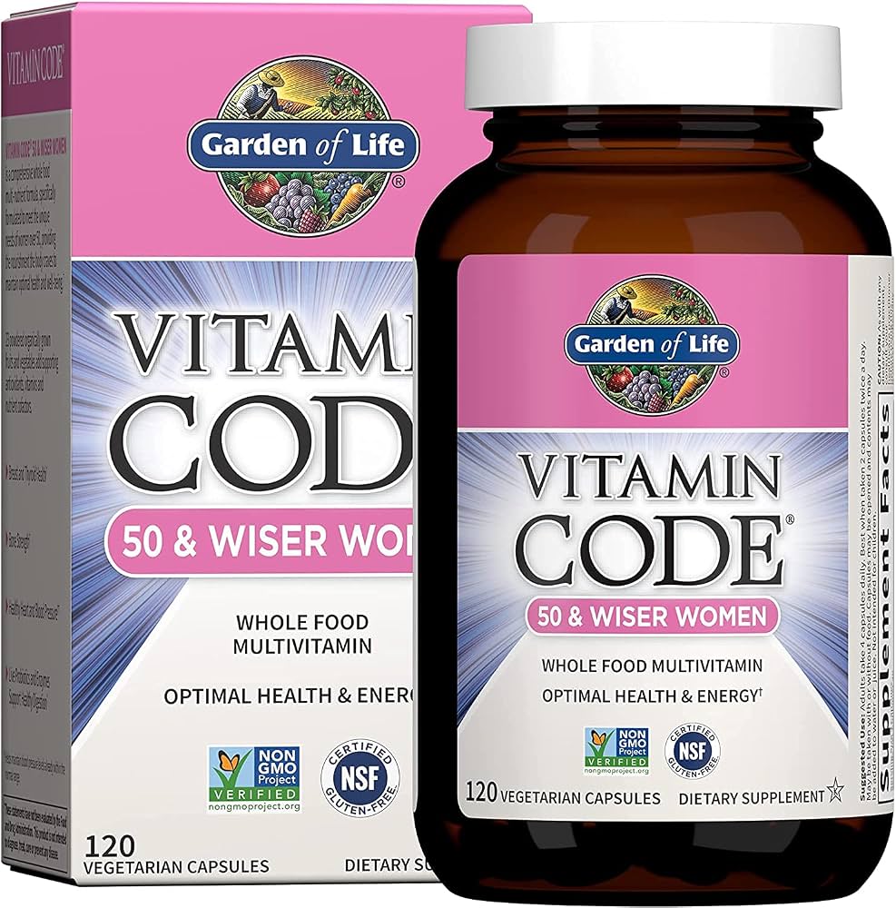 GARDEN OF LIFE VITAMIN CODE 50 & WISER WOMEN 120 CAPSULES