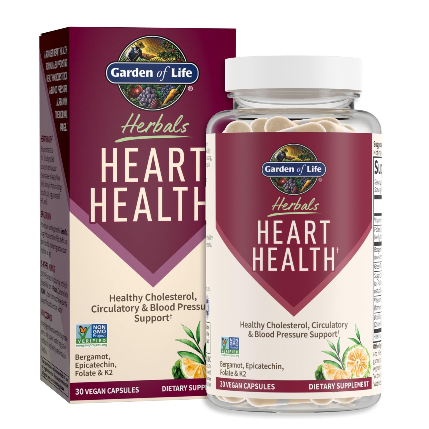GARDEN OF LIFE HEART HEALTH 30 VEG CAPSULES