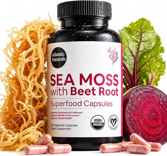 Atlantic Naturals Sea Moss With Beet Root Capsules
