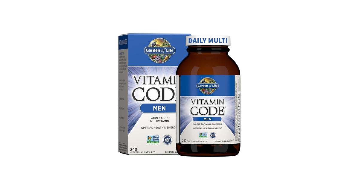 GARDEN OF LIFE VITAMIN CODE MENS MULTI 120 CAPSULES