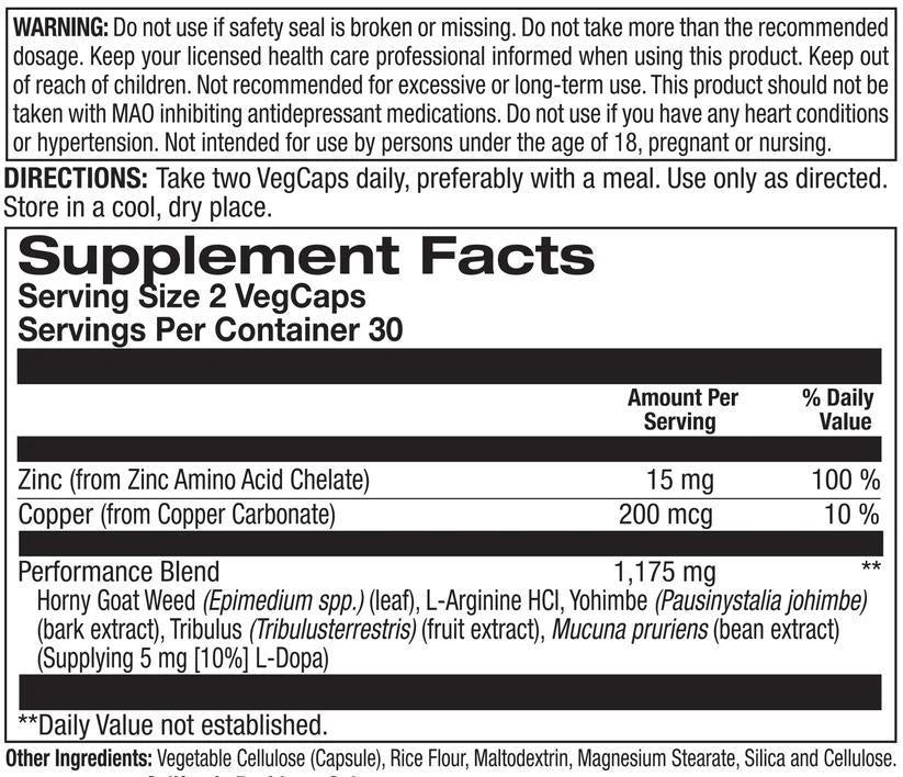 ACTION LABS SUPER HORNYGOAT WEED 60CNT (B27)