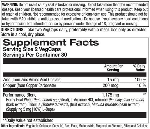 ACTION LABS SUPER HORNYGOAT WEED 60CNT (B27)