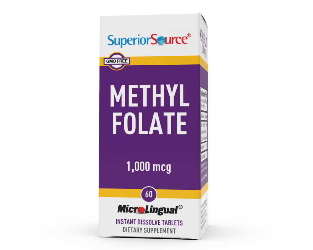 SUPERIOR SOURCE METHYL FOLATE 1000MCG 60CT