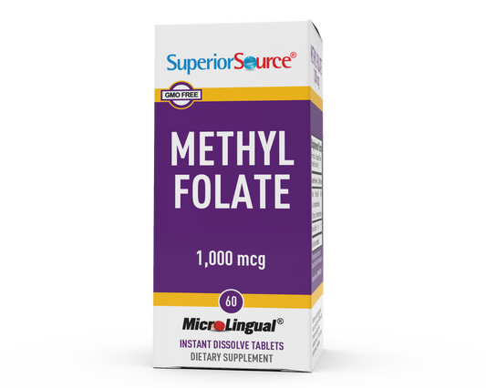 SUPERIOR SOURCE METHYL FOLATE 1000MCG 60CT
