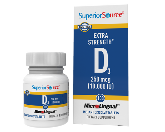 SUPERIOR SOURCE VITAMIN D 10,000IU 100 MELTS
