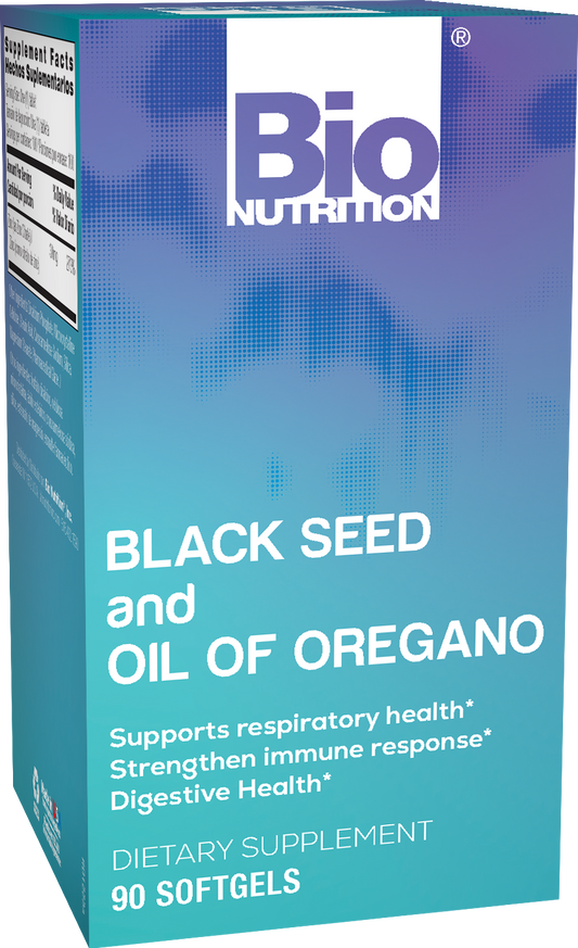 BIO NUTRITION BLACK SEED & OIL OF OREGANO 90 SOFTGEL