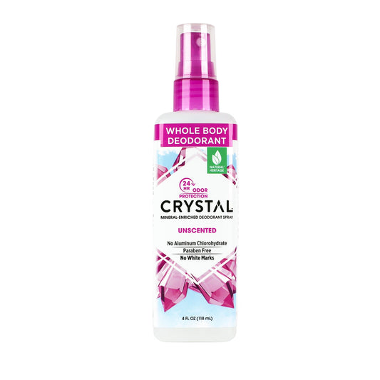 Crystal Body Deodorant Spray Unscented 4 Fl Oz