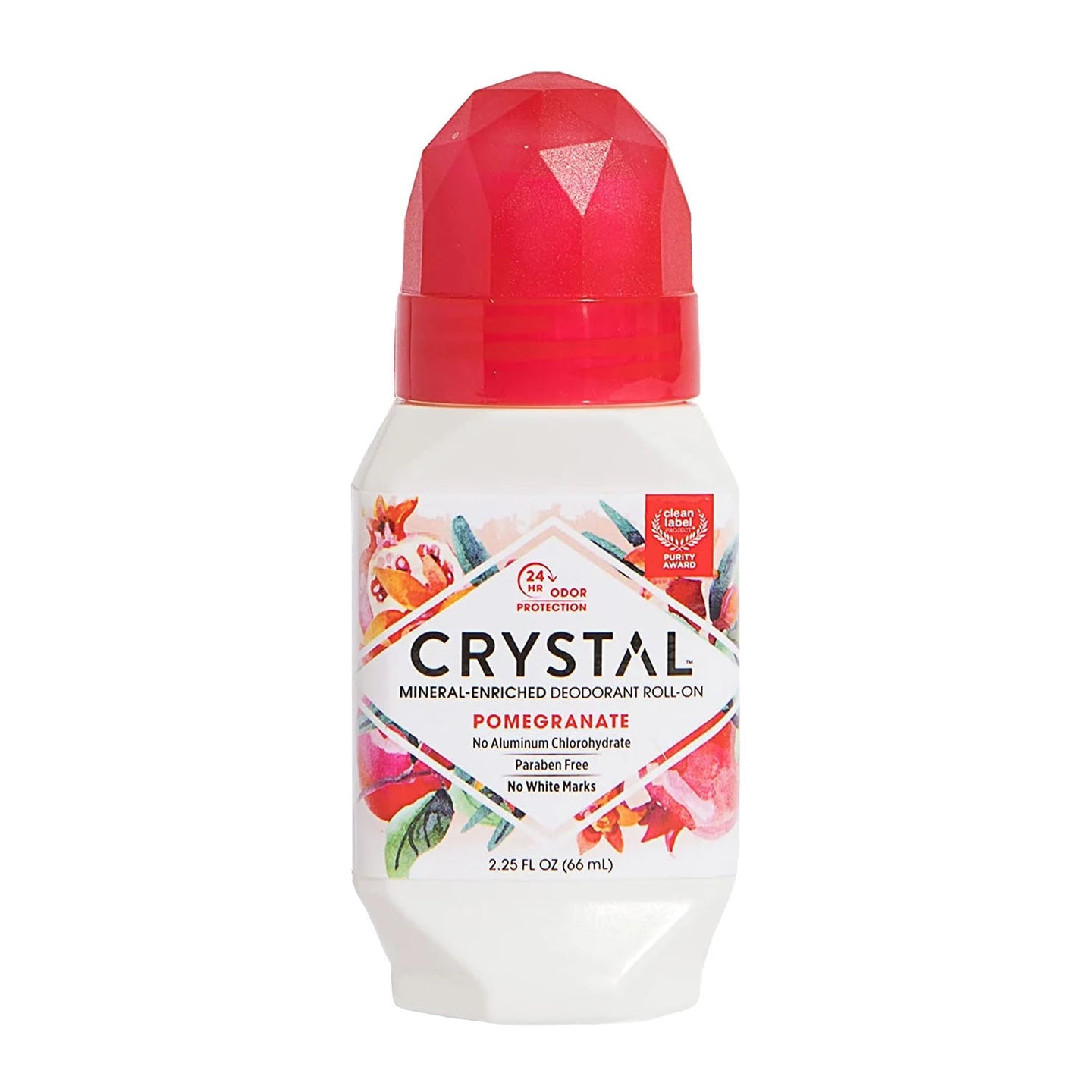 Crystal Body Deodorant Rollon Pomegranate