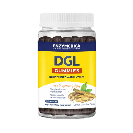 ENZYMEDICA DGL GUMMIES 74G CHOCO 74 GUM
