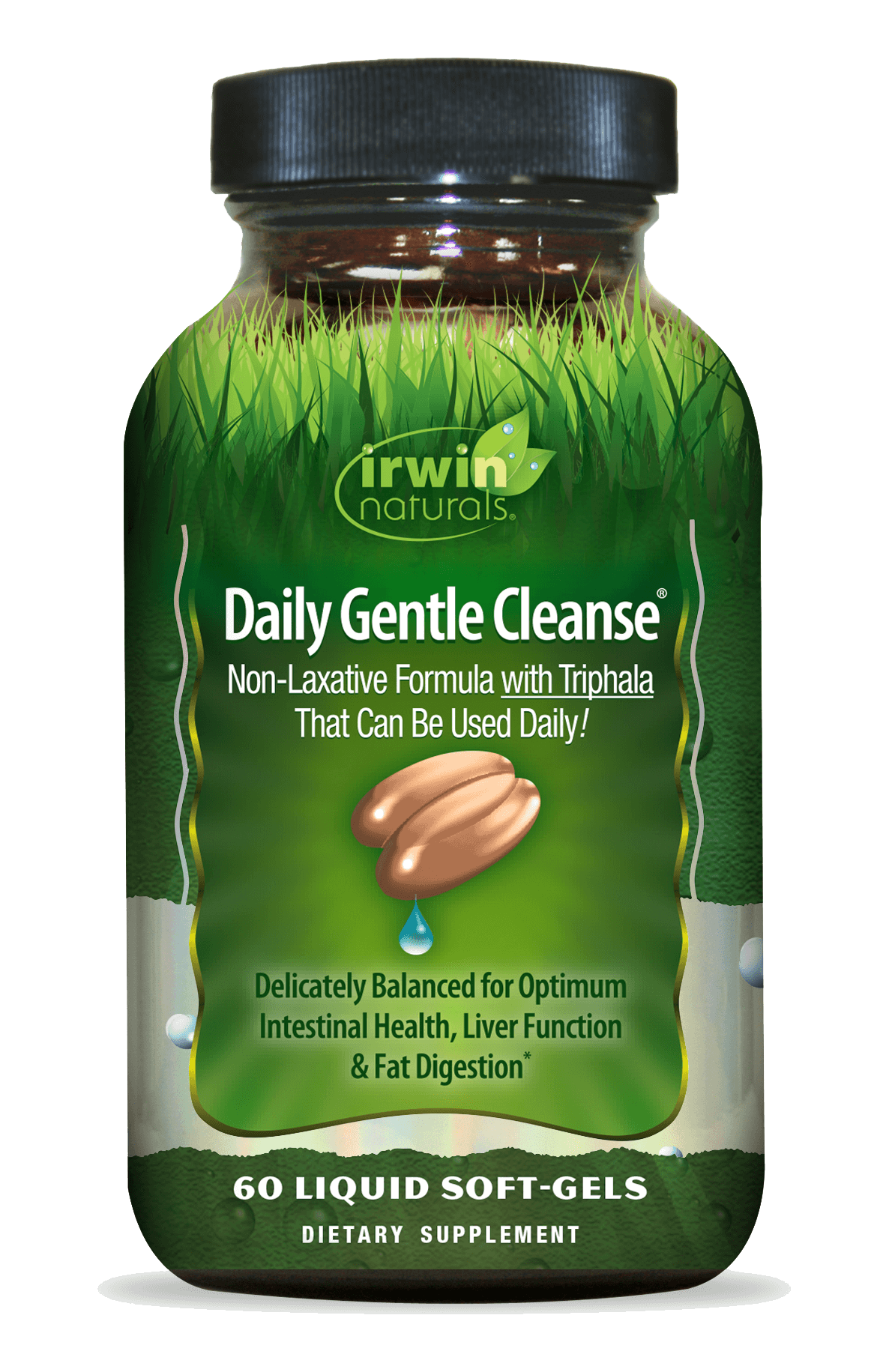 IRWIN NATURALS DAILY GENTLE CLEANSE 60 SOFT GEL