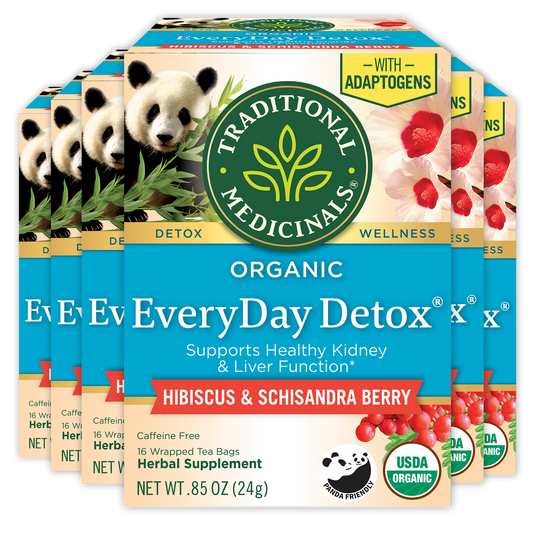 TRADITIONAL MEDICINALS TEA EVERYDAY DETOX HIBISCUS/SCHIS