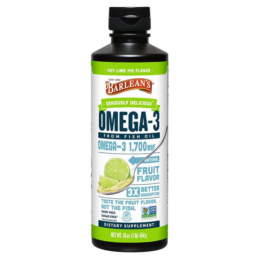 BARLEAN'S TOTAL OMEGA-3 KEY LIME PIE 16OZ