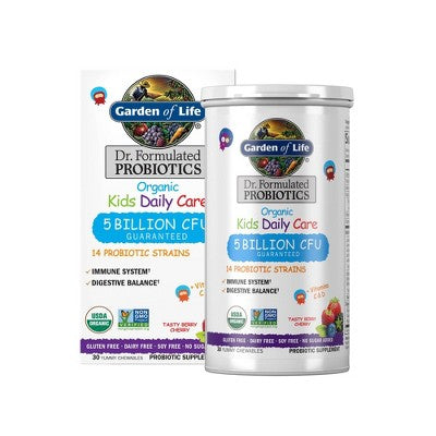 GARDEN OF LIFE DR. FORMULATED PROBIOTICS KIDS 30 CHEWS