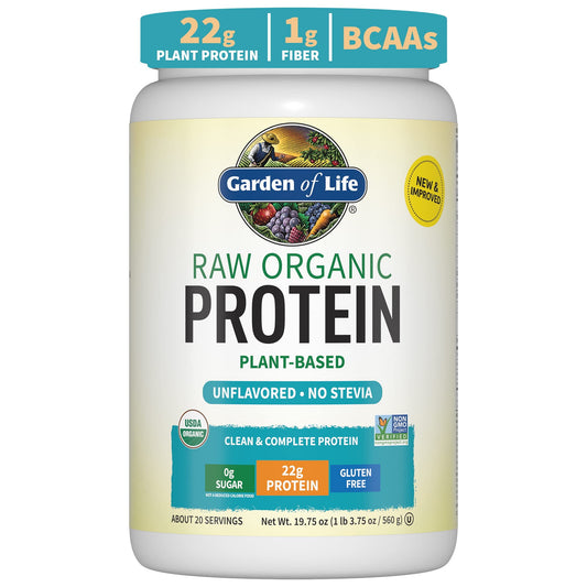 GARDEN OF LIFE RAW ORGANIC PROTEIN POWDER UNFLAVORED