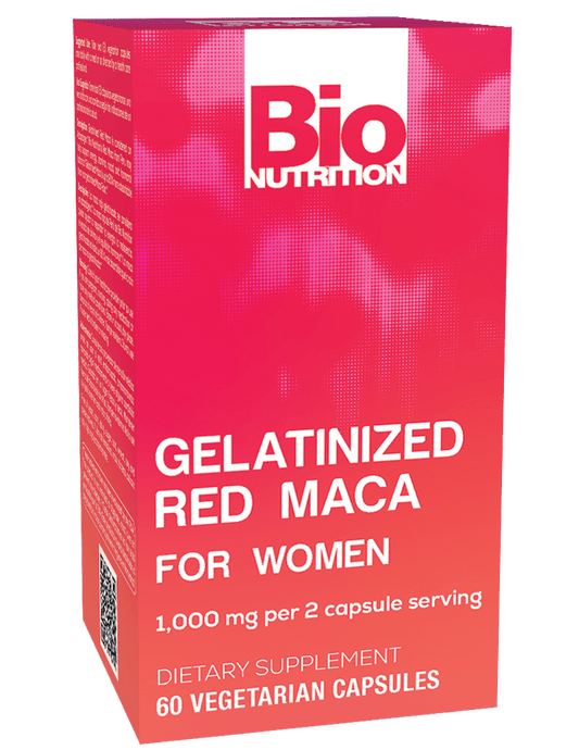 BIO NUTRITION GELATINIZED RED MACA FOR WOMEN 60 VEG CAPSULES