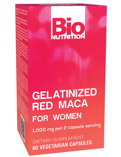 BIO NUTRITION GELATINIZED RED MACA FOR WOMEN 60 VEG CAPSULES