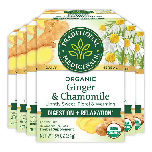 TRADITIONAL MEDICINALS TEA GINGER/CHAMOMILE