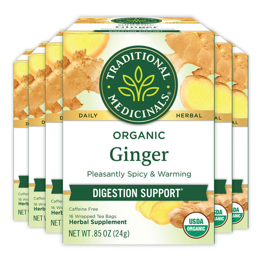 TRADITIONAL MEDICINALS TEA GINGER ORGANIC