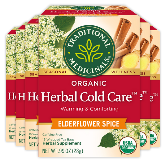 TRADITIONAL MEDICINALS HERBAL COLD CARE ELDERFLOWER SPICE