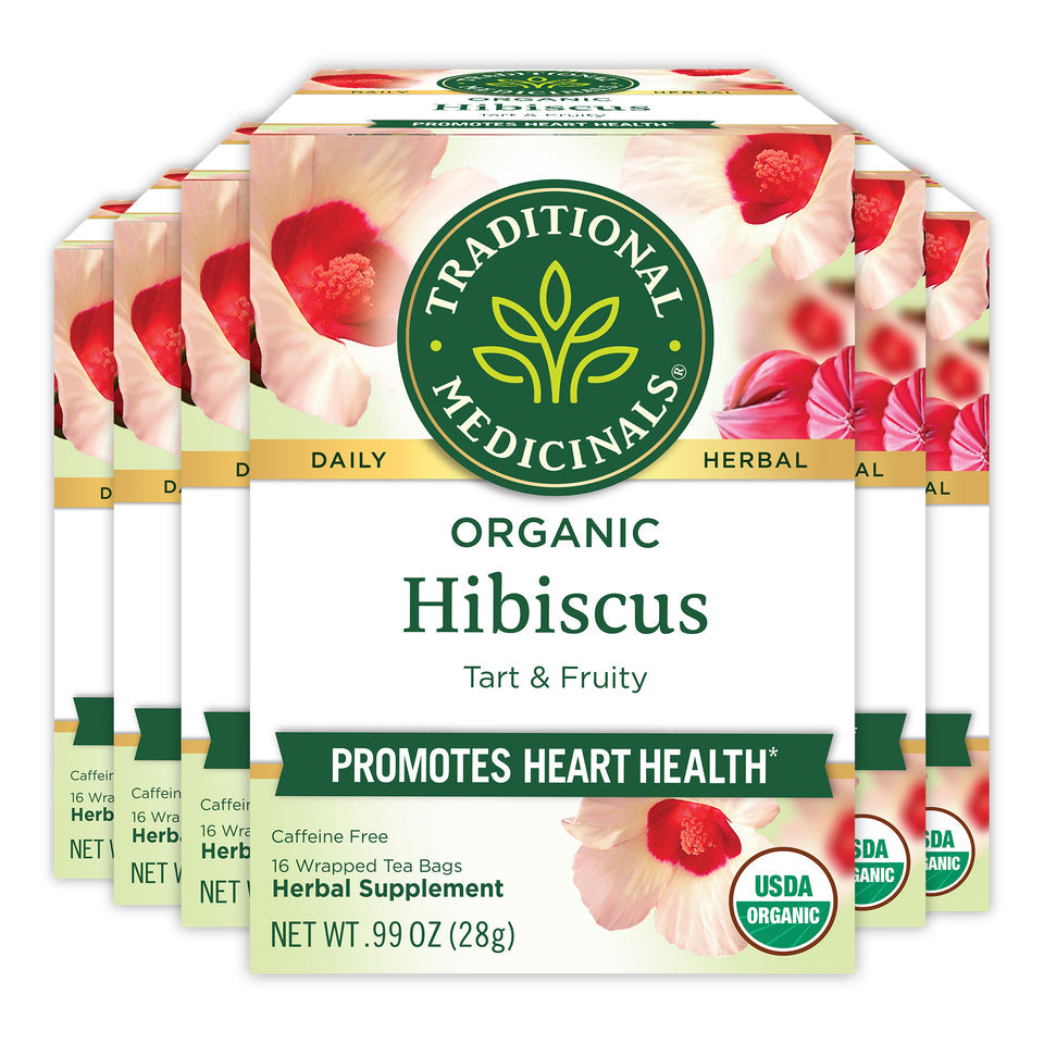 TRADITIONAL MEDICINALS TEA HIBISCUS ORGANIC