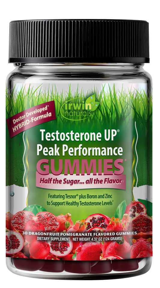IRWIN NATURALS TESTOSTERONE UP PEAK PERFORMANCE 30 GUMMIES