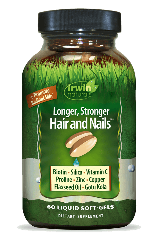 IRWIN NATURALS LONGER, STRONG HAIR AND NAILS 60 SOFT GELS