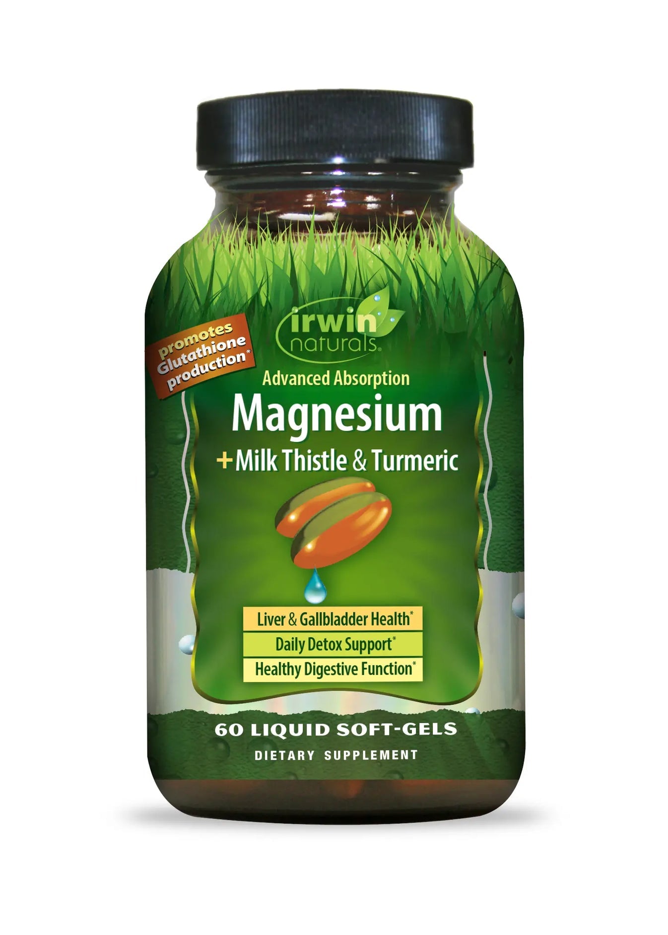 IRWIN NATURALS MAGNESIUM+MILK THISTLE 60 CAPSULES