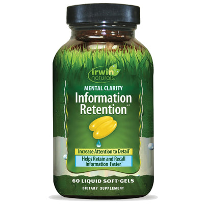 IRWIN NATURALS MENTAL CLARITY INFORMATION RETENTION 60 CAPSULES