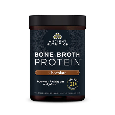 ANCIENT NUTRITION BONE BROTH PROTEIN CHOCOLATE 20 SERVINGS 17.8 OZ