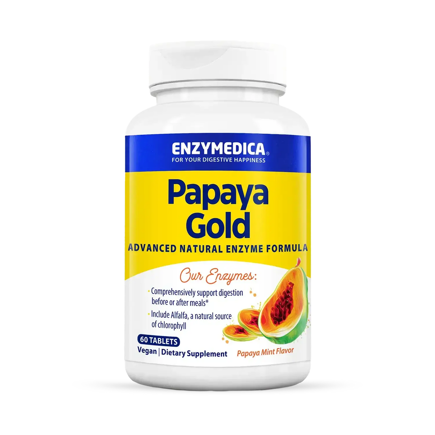ENZYMEDICA PAPAYA GOLD 3X 60 TABLETS