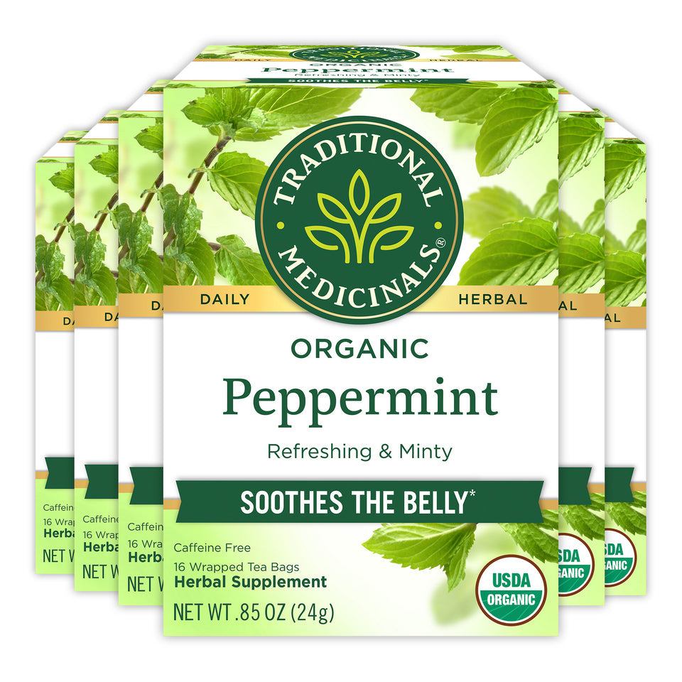 TRADITIONAL MEDICINALS TEA PEPPERMINT ORGANIC