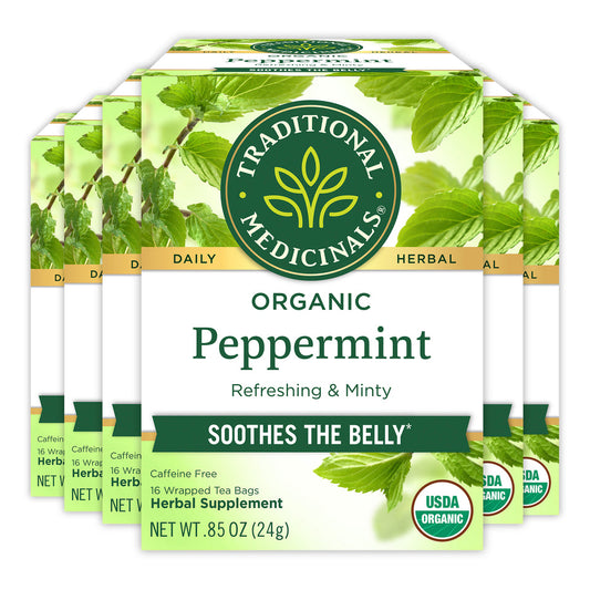 TRADITIONAL MEDICINALS TEA PEPPERMINT ORGANIC