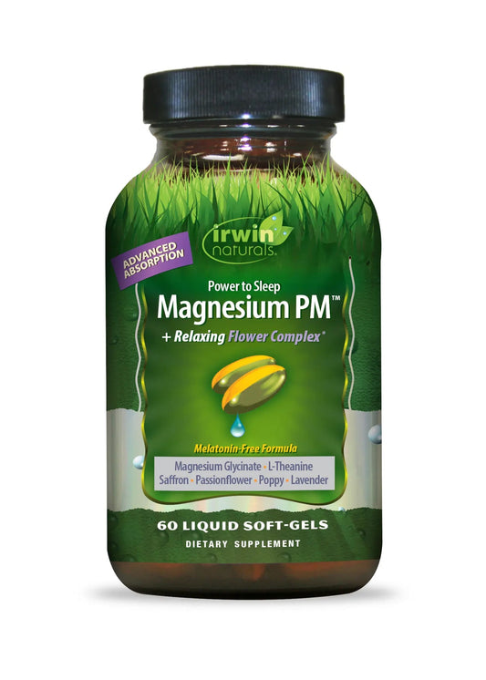 IRWIN NATURALS POWER TO SLEEP MAGNESIUM PM 60 SGELS