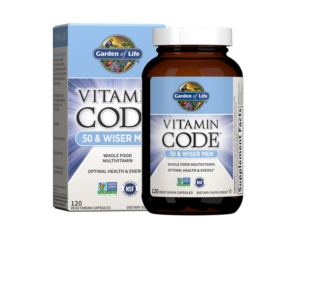 GARDEN OF LIFE VITAMIN CODE 50 & WISER MEN 120 CT