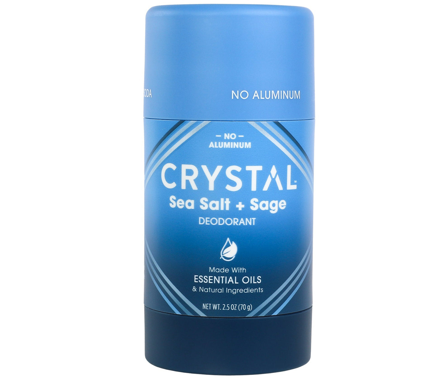 Crystal Deodorant Magnesium Enriched Sea Salt/Sage 2.5 Oz