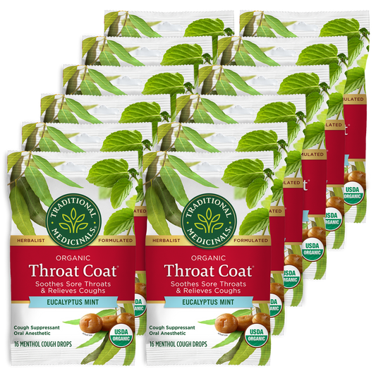 TRADITIONAL MEDICINALS THROAT COAT EUCALYPTUS MINT