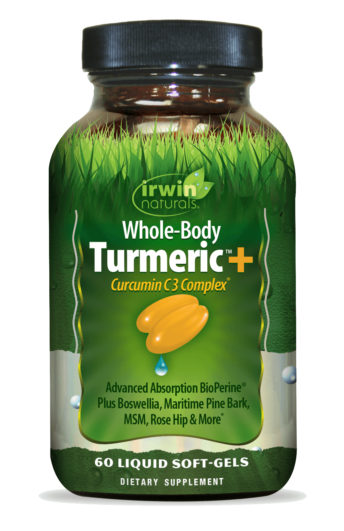 IRWIN NATURALS WHOLE-BODY TURMERIC EXTRA 60 SOFT GELS