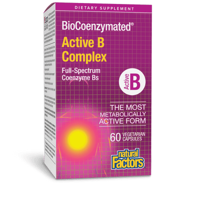 NATURAL FACTORS ACTIVE B COMPLEX 60 VEG CAPSULES