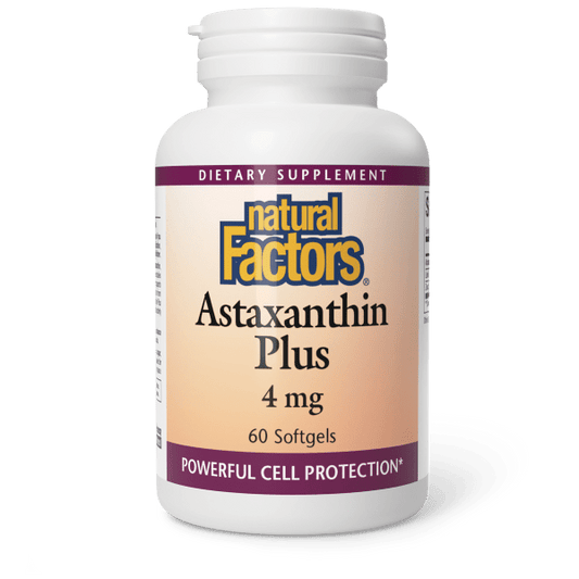 NATURAL FACTORS ASTAXANTHIN PLUS 4MG 60SOFTGELS