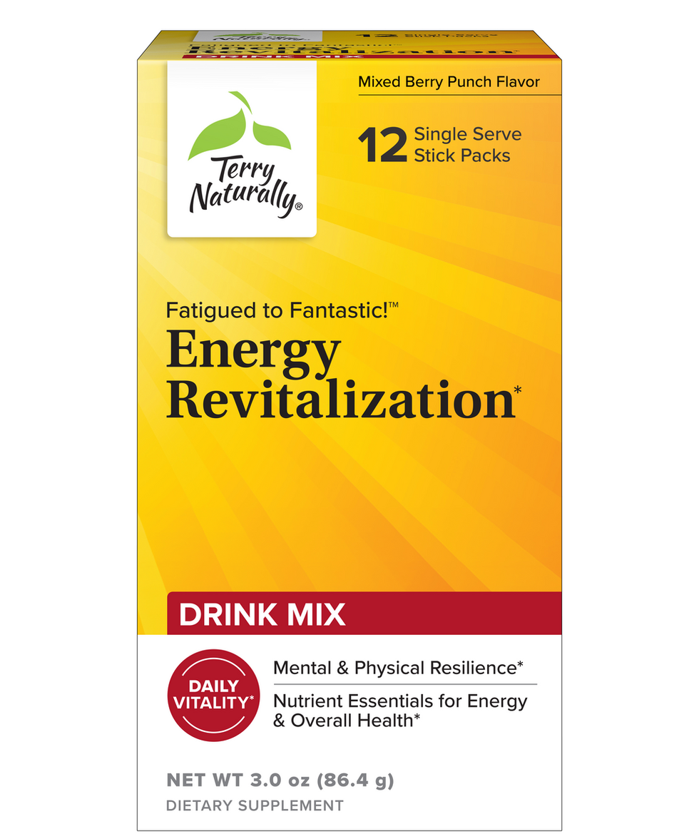 Terry Naturally Energy Drink Mix Berry 12 Pks