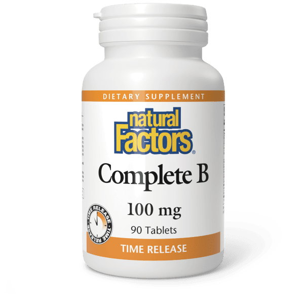 NATURAL FACTORS COMPLETE B 100 MG 90 TABLETS