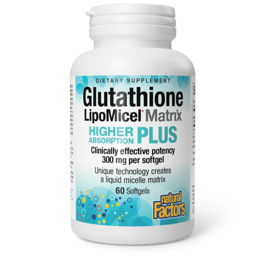 NATURAL FACTORS LIPOMICEL GLUTHATHIONE 60 SOFTGELS