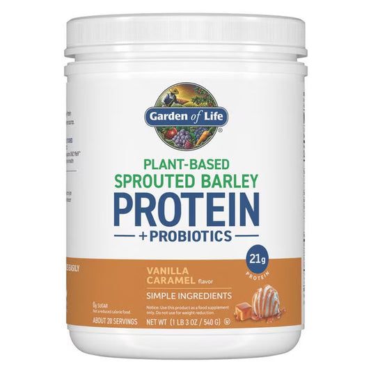 GARDEN OF LIFE BARLEY PROTEIN VANILLA POWDER1.3 LBS