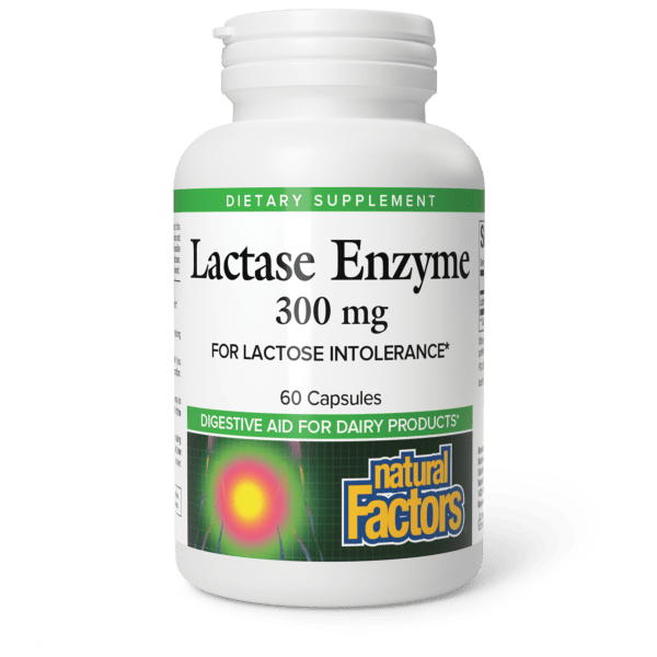 NATURAL FACTORS LACTASE ENZYME 60 CAPSULES