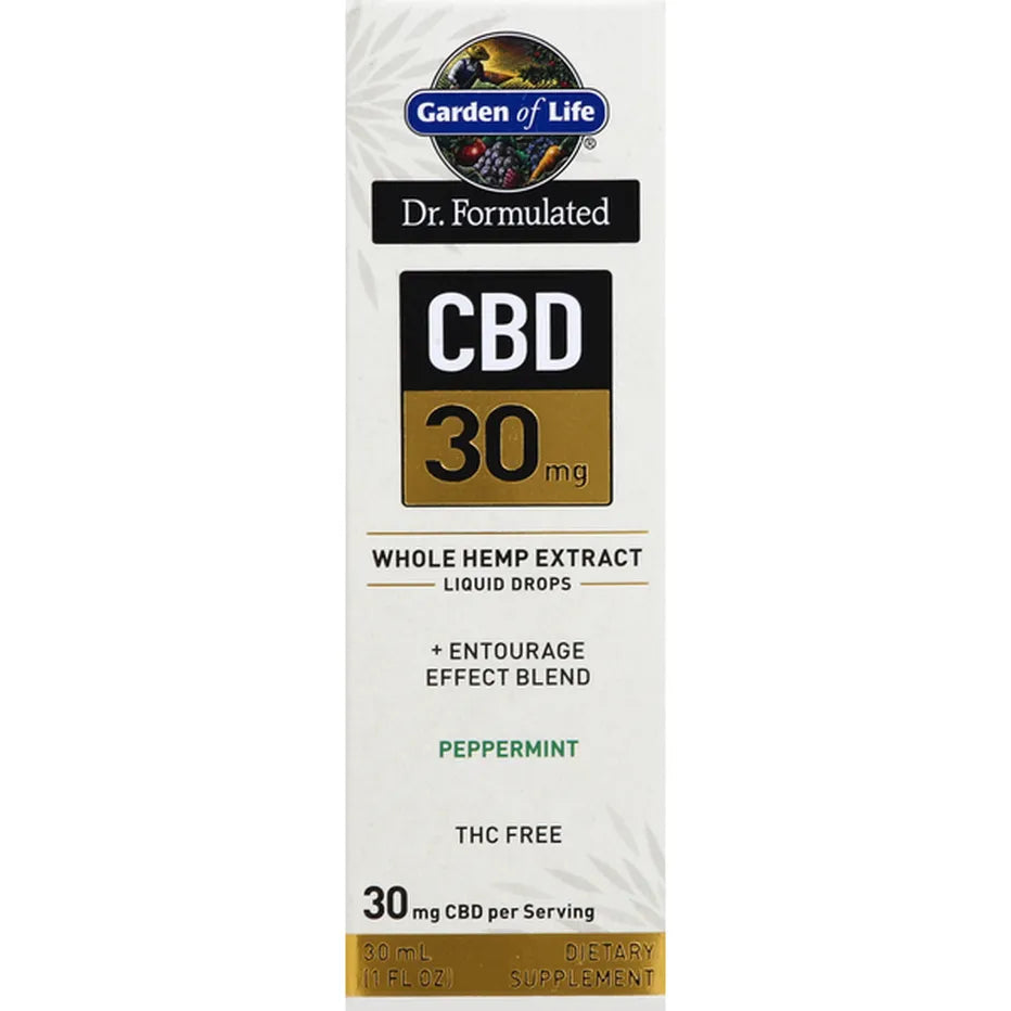 GARDEN OF LIFE DR. FORMULATED CBD 30MG PEPPERMINT