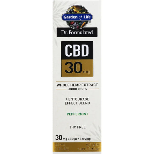 GARDEN OF LIFE DR. FORMULATED CBD 30MG PEPPERMINT