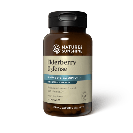 NATURES SUNSHINE ELDERBERRY D3FENSE 90 CAPSULES