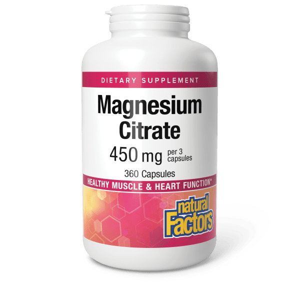 NATURAL FACTORS MAGNESIUM CITRTE 150MG 360CT